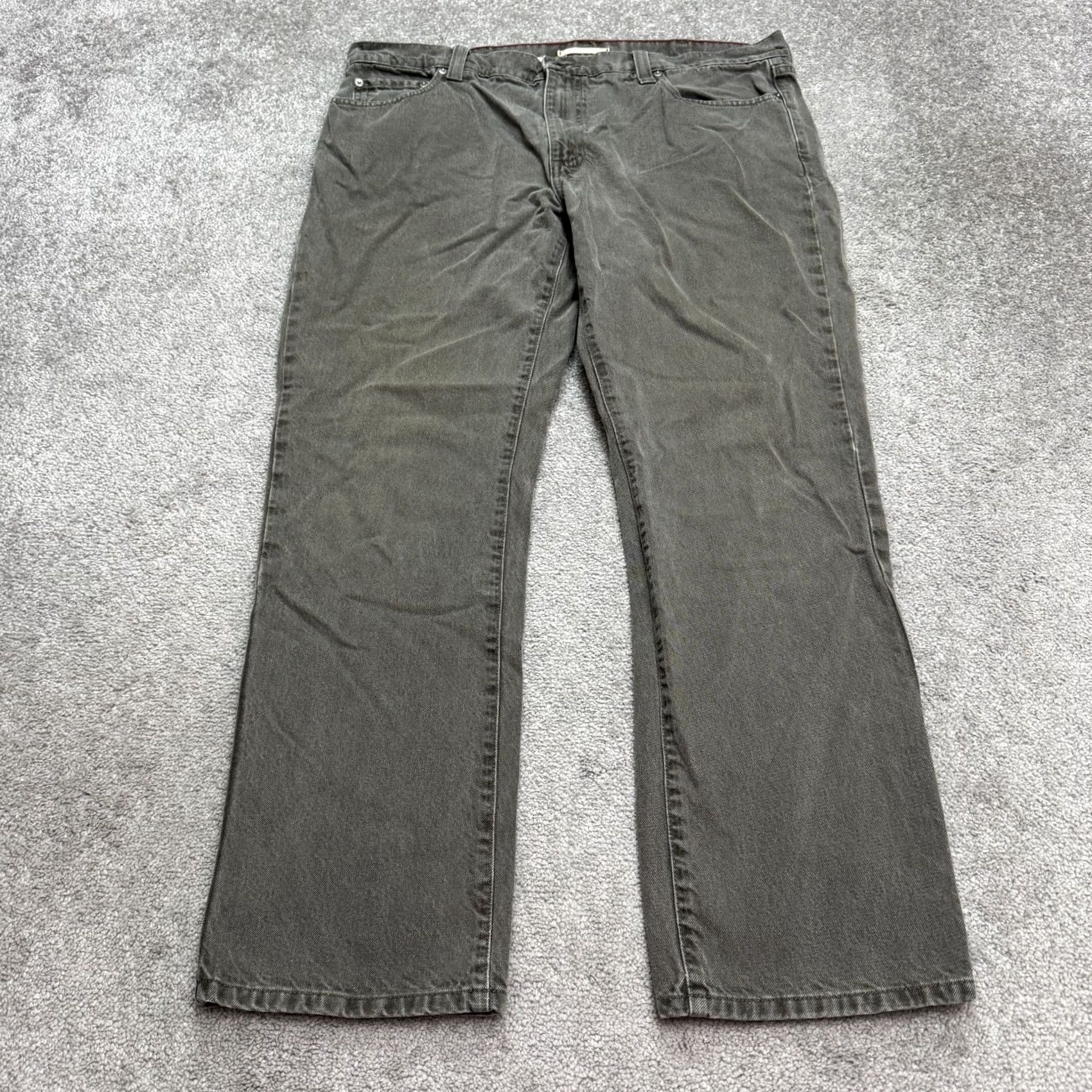 Vintage L.L. Bean Jeans Straight Denim 38x30 Green 100% Cotton Mens Regular Classic Fit Size US 38 / EU 54 - 2 Thumbnail