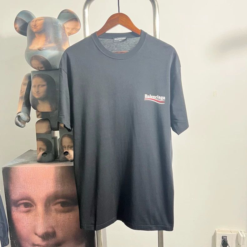 Balenciaga Balenciaga Wave Short Sleeve Tee Size US S / EU 44-46 / 1 - 1 Thumbnail