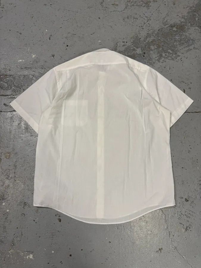 Designer × Vintage × Yves Saint Laurent 1990s Yves Saint Laurent White Short Sleeves Shirt Size US XL / EU 56 / 4 - 4 Thumbnail