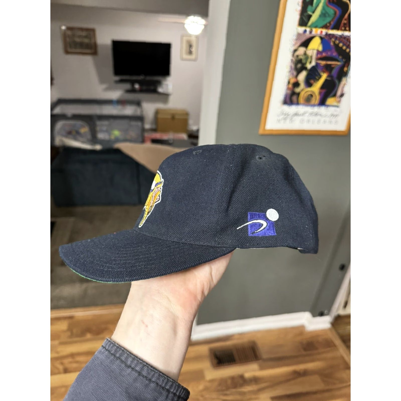 Sports Specialties VINTAGE Sports Specialties Black 90s Hat Snapback Mens One Size Black Dome Cursive Logo? Size ONE SIZE - 3 Thumbnail