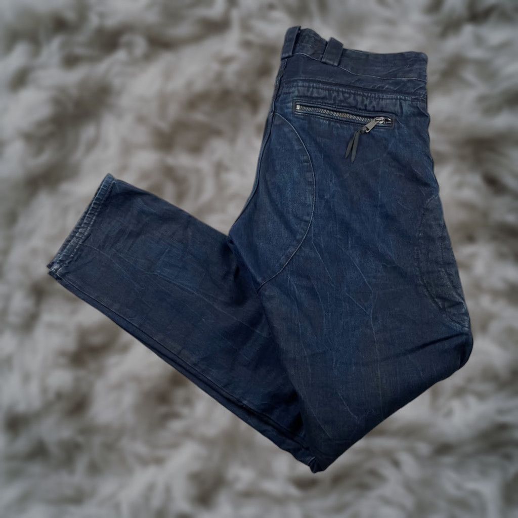 Ralph Lauren Ralph Lauren Black Label Jeans Distressed Moto Medium Wash Blue 34x34 Mens Regular 34x34 Distressed Jeans Size US 34 / EU 50 - 1 Thumbnail