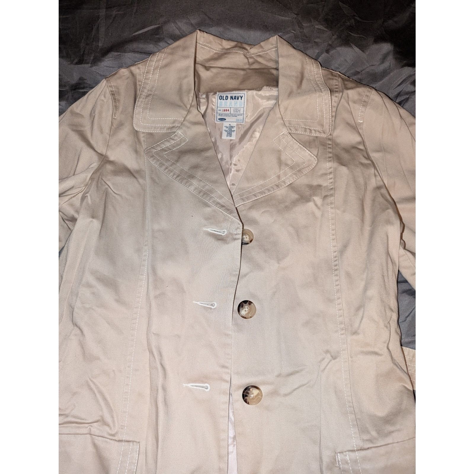 Old Navy Old Navy Belted Trench Coat XL Beige Women's Size XL / US 12-14 / IT 48-50 - 2 Thumbnail