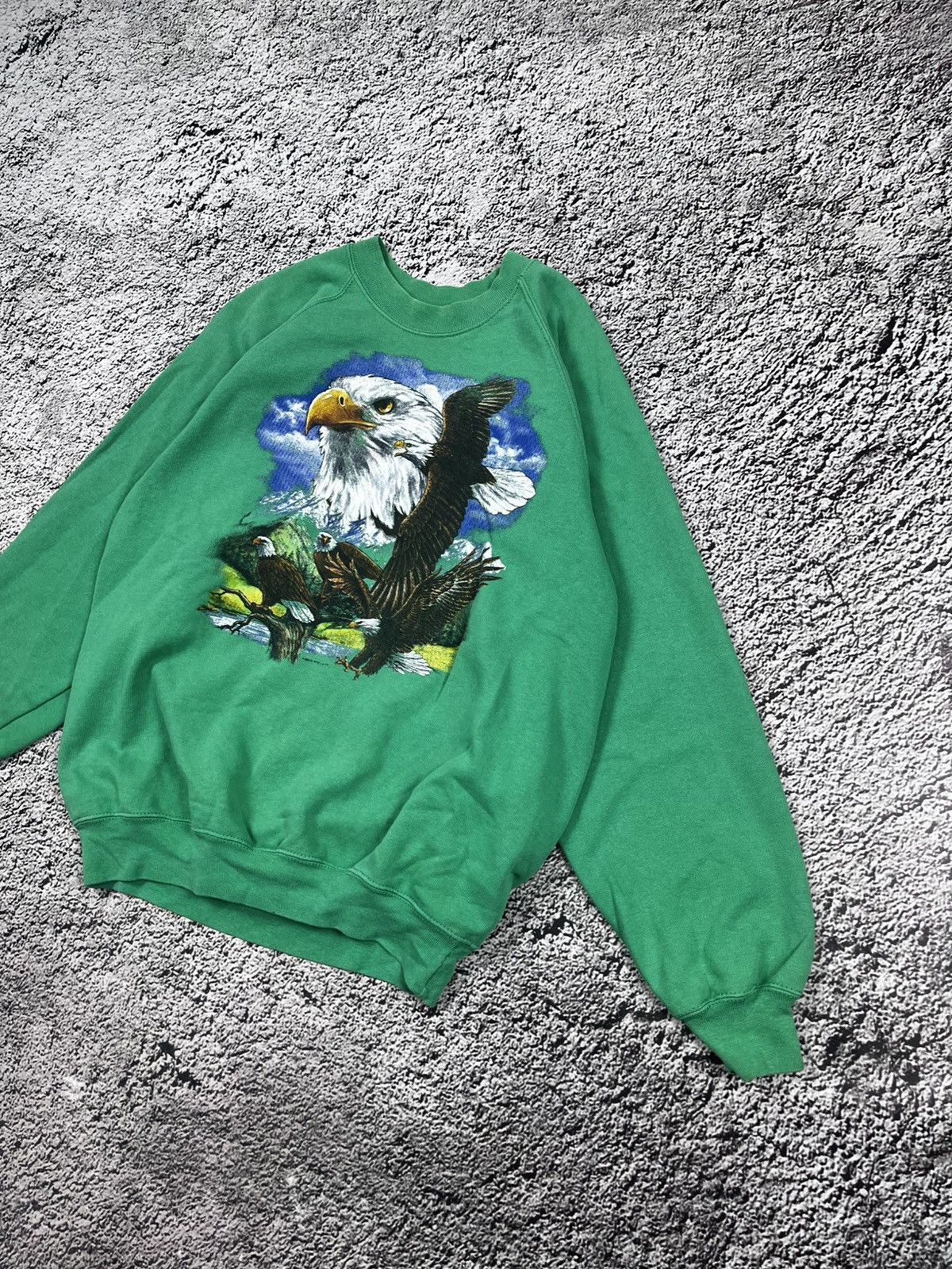 Vintage Vintage 90s American Eagle big logo outdoor sweatshirt M Size US M / EU 48-50 / 2 - 3 Thumbnail
