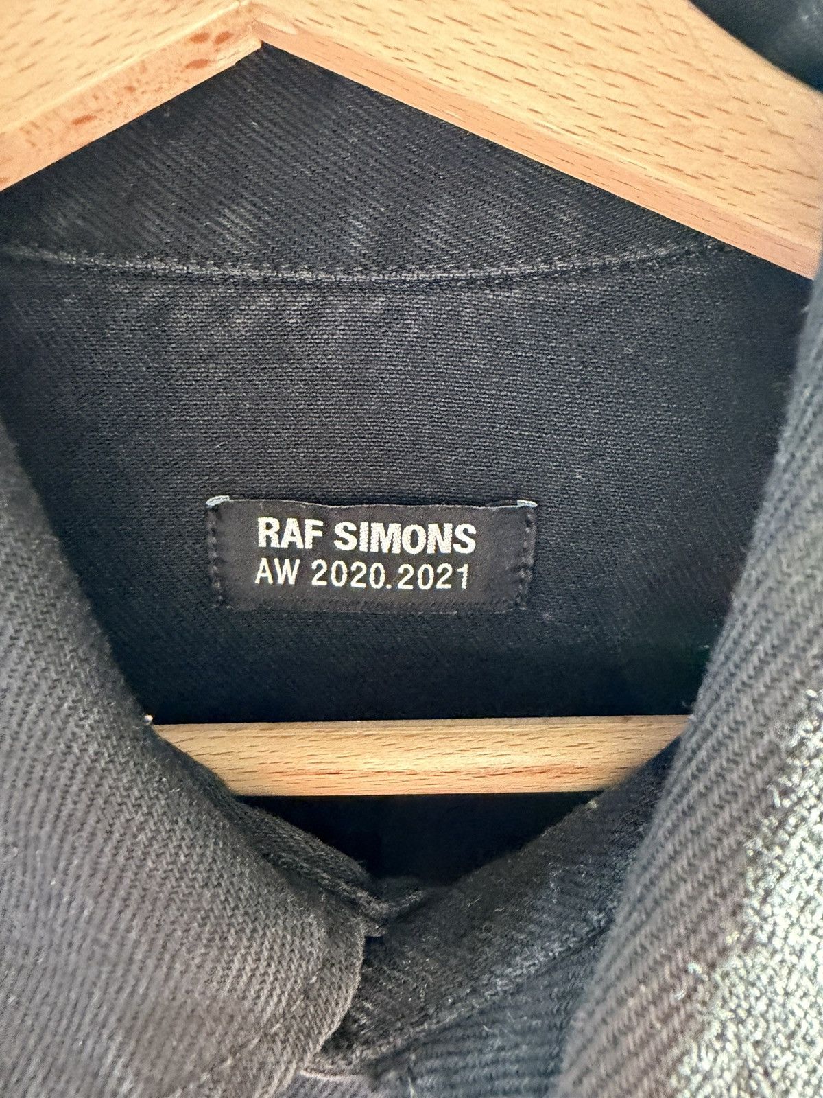 Raf Simons Black Raf Simons RS denim jacket/shirt Size US L / EU 52-54 / 3 - 4 Thumbnail