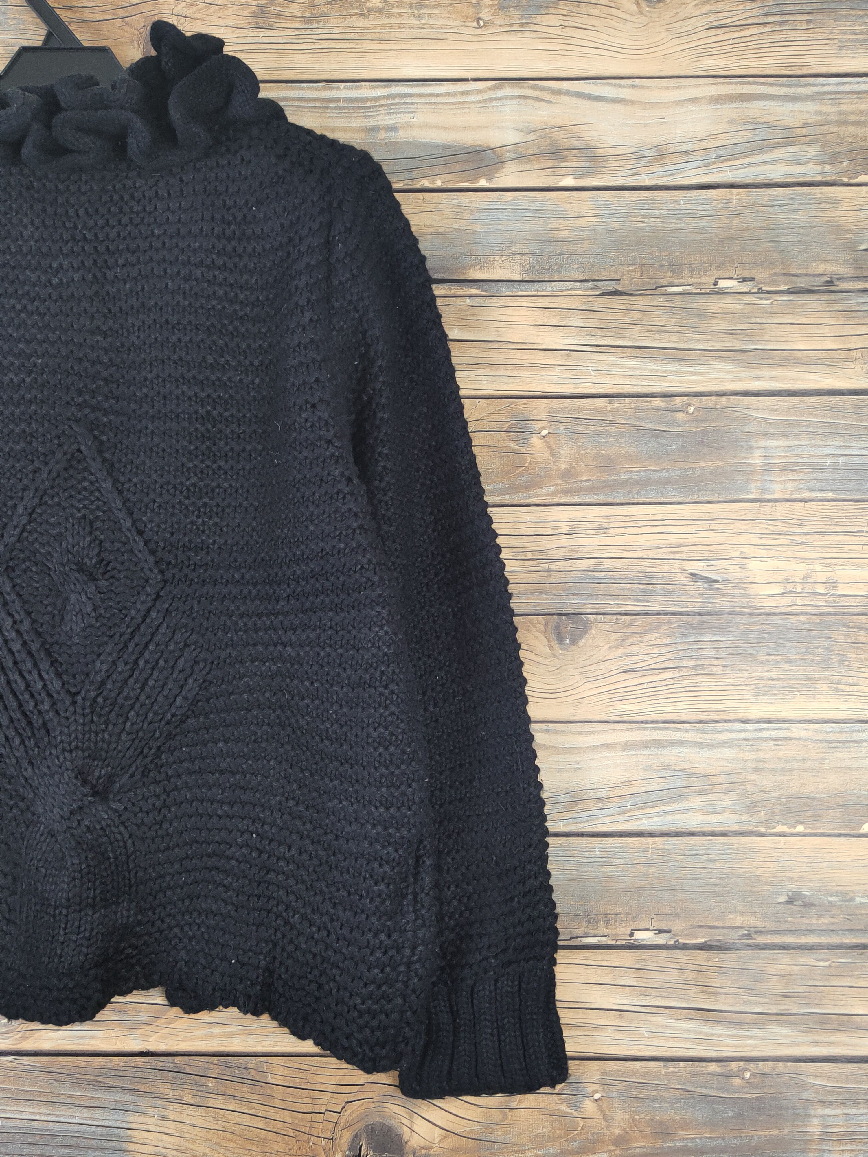 Homespun Knitwear × Japanese Brand J.M.J.K Black Knitwear Cardigan #W1086 Size L / US 10 / IT 46 - 9 Thumbnail