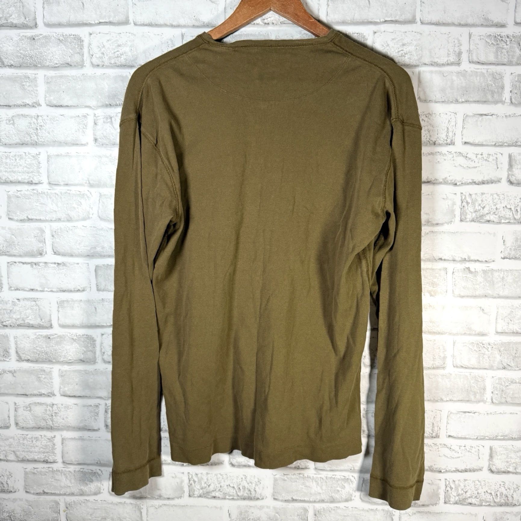 Scotch & Soda SCOTCH & SODA Shirt Long Sleeve Henley Style Mens Size S Brown Button-Up Classic Casual Shirt Mens S Brown Henley Shirt Size US S / EU 44-46 / 1 - 5 Thumbnail