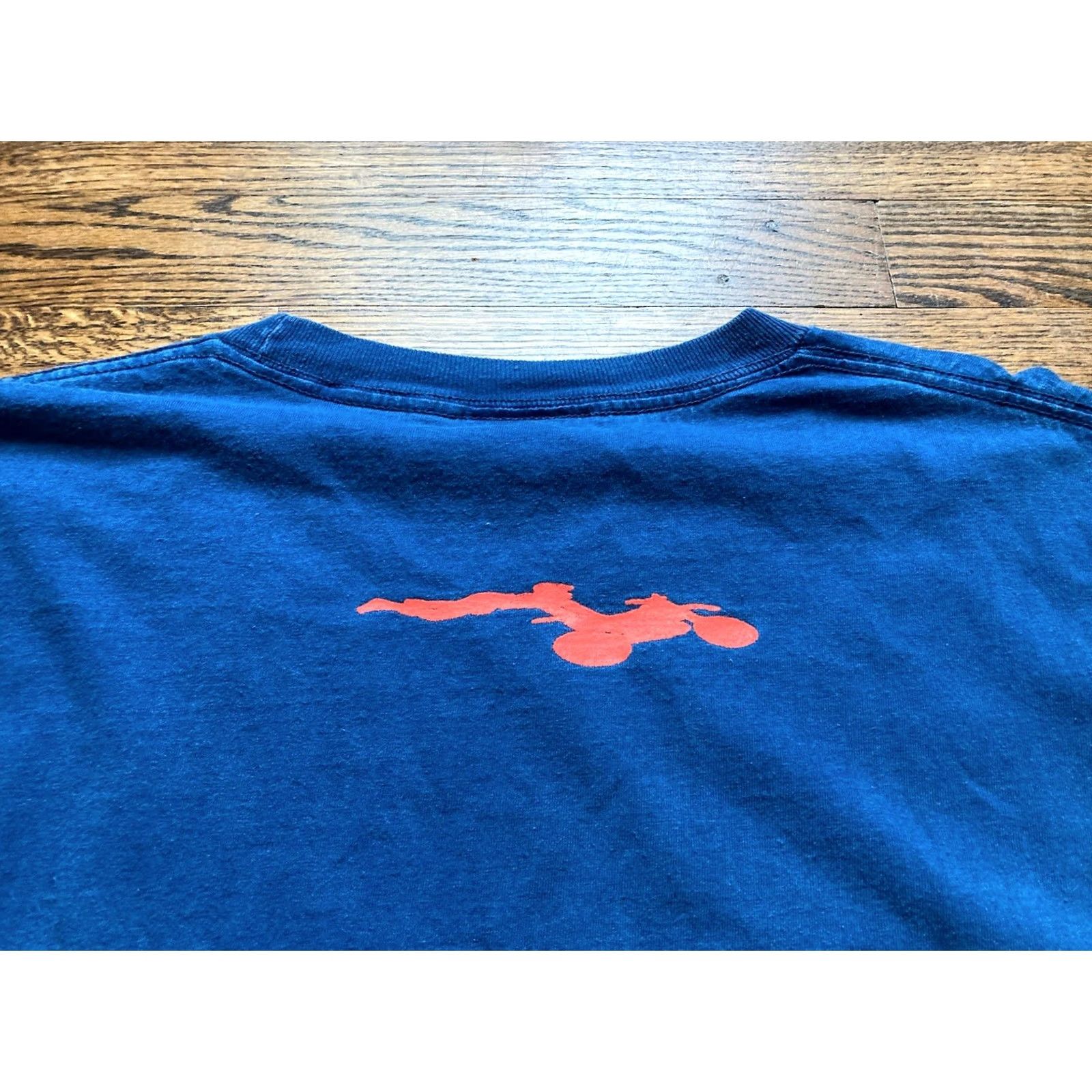 Vintage VTG Motocross Tie Dye Long Sleeve T Shirt Mens 2XL Blue Crew Neck Logo Graphic Print Cotton Regular Unbranded Motorcycle All Seasons Size US XXL / EU 58 / 5 - 7 Thumbnail