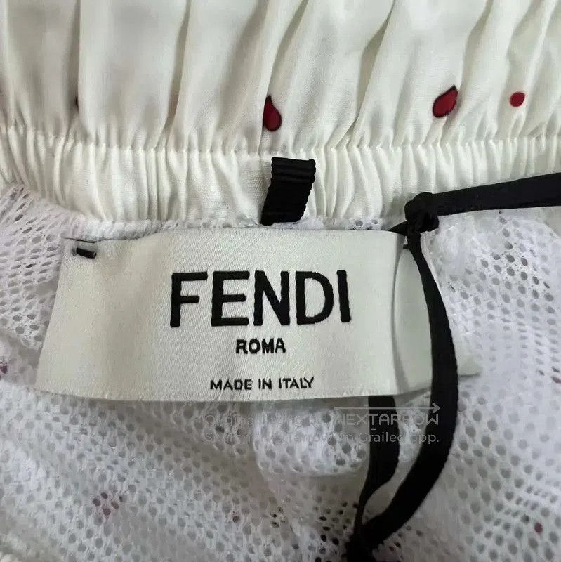 Fendi Fendi Summer White Cotton Women's Shorts . Size 26" / US 2 / IT 38 - 3 Thumbnail