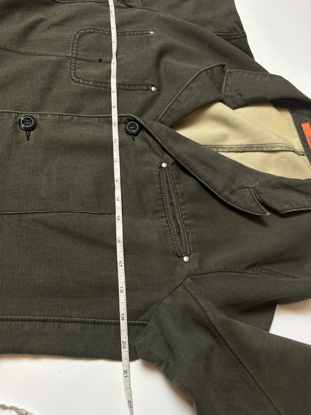 Japanese Brand × Vintage SPIN ARMY GREEN WORK JACKET Size US L / EU 52-54 / 3 - 5 Thumbnail