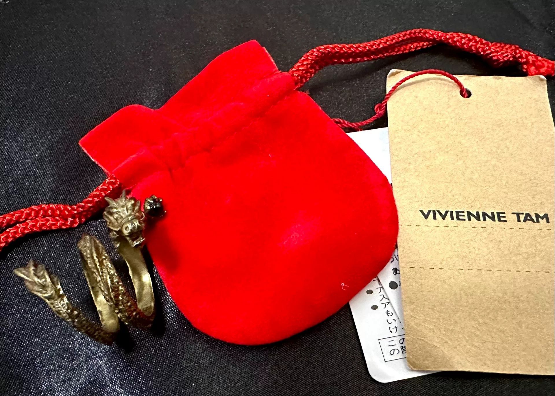 Vivienne Tam Vivienne Tam Dragon Double Ring Size ONE SIZE - 1 Thumbnail