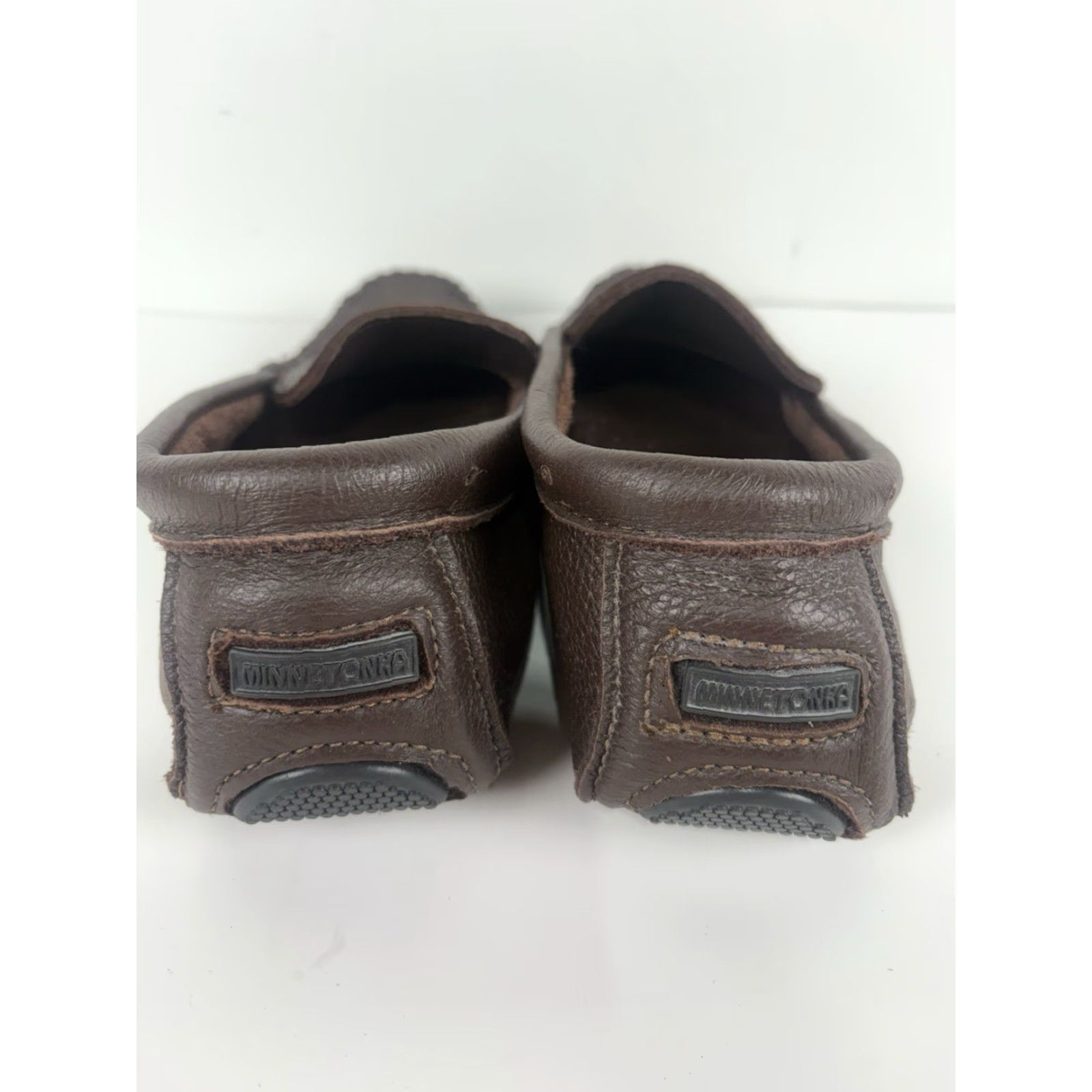 Minnetonka Minnetonka Moccasins Men's Casual Slip On Leather Shoes Size 12 Brown Outdoor Nature Size US 12 / EU 45 - 6 Thumbnail