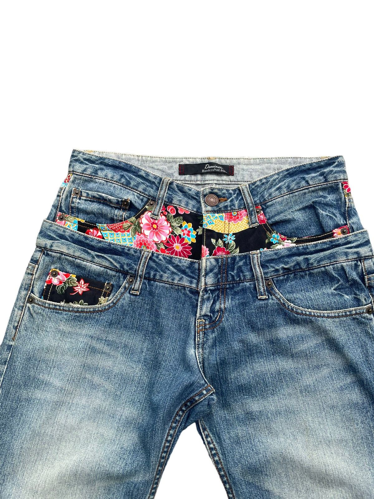 If Six Was Nine Dominate Handcrafted Double Waist Denim Size US 31 - 5 Thumbnail