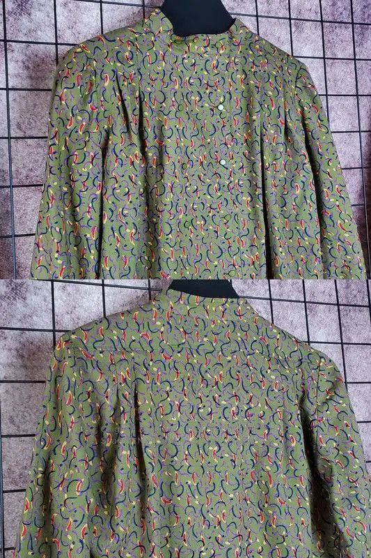 Dior Dior Green Wool Pattern Long Sleeve Shirt . Size M / US 6-8 / IT 42-44 - 3 Thumbnail