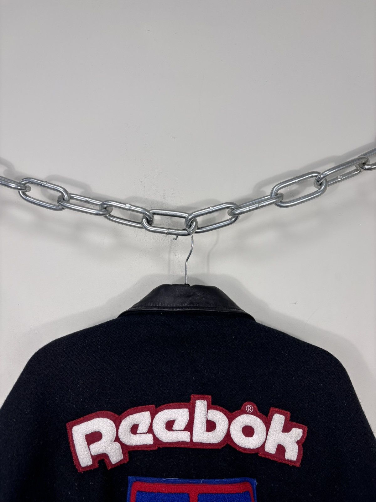 Reebok Vintage 1990s Reebok University Wool Leather Varsity Jacket Size US L / EU 52-54 / 3 - 20 Thumbnail