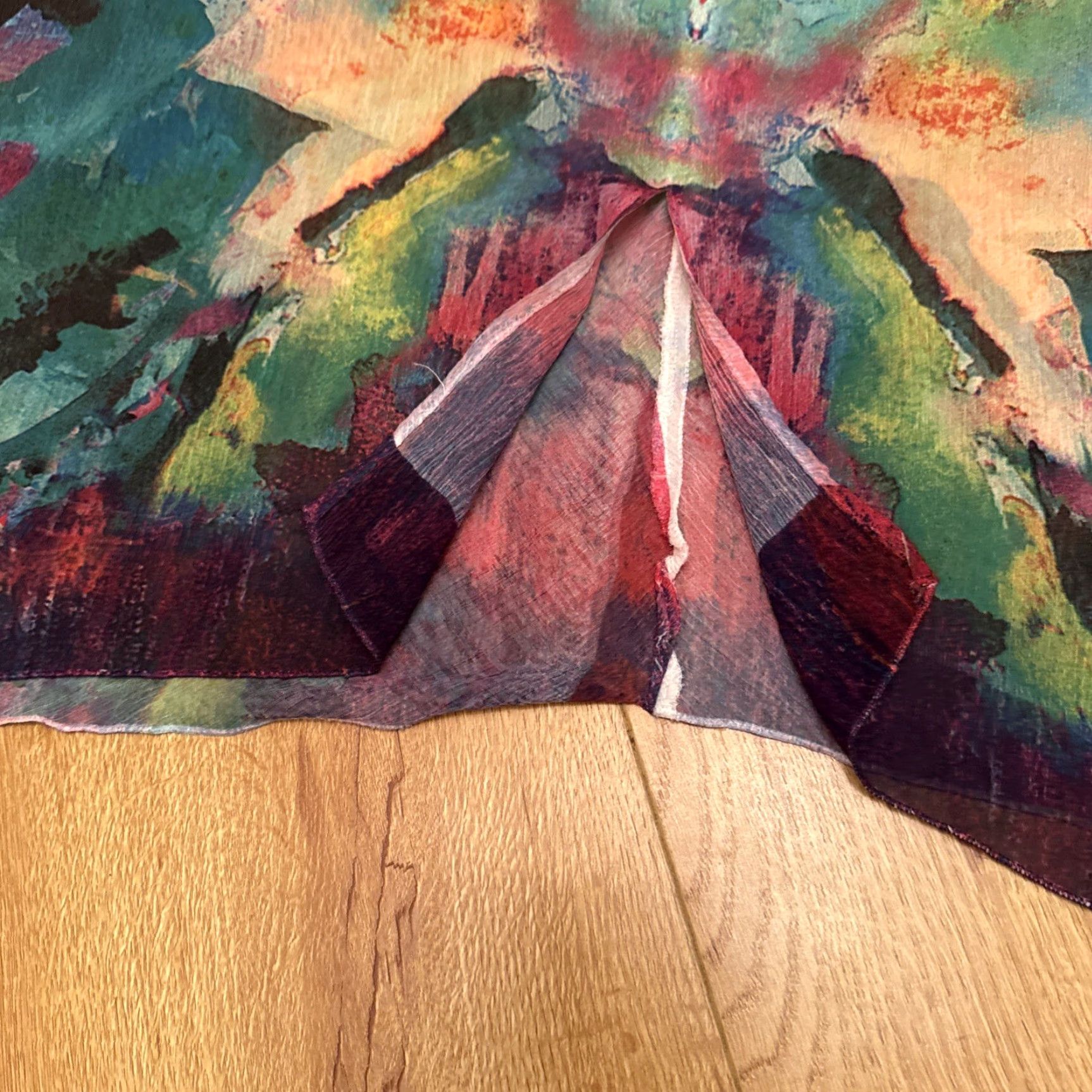 Soft Surroundings Soft Surroundings Tunic M Women Tank Sheer Floral Multicolor Hi Lo Asymmetrical Waterflower Flowing 90s? Size M / US 6-8 / IT 42-44 - 6 Thumbnail