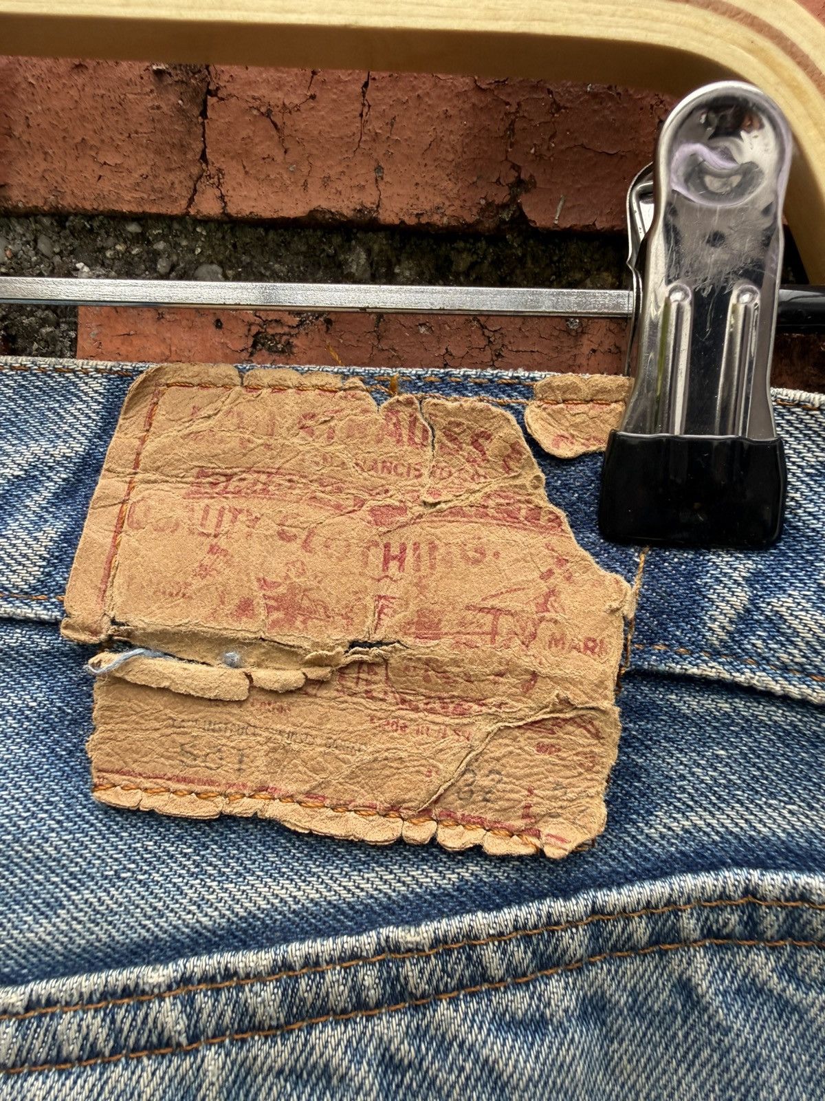 Levi's Vintage Clothing W32x29.5 Vintage levi’s 501 redline made in USA repaired Size US 32 / EU 48 - 9 Thumbnail