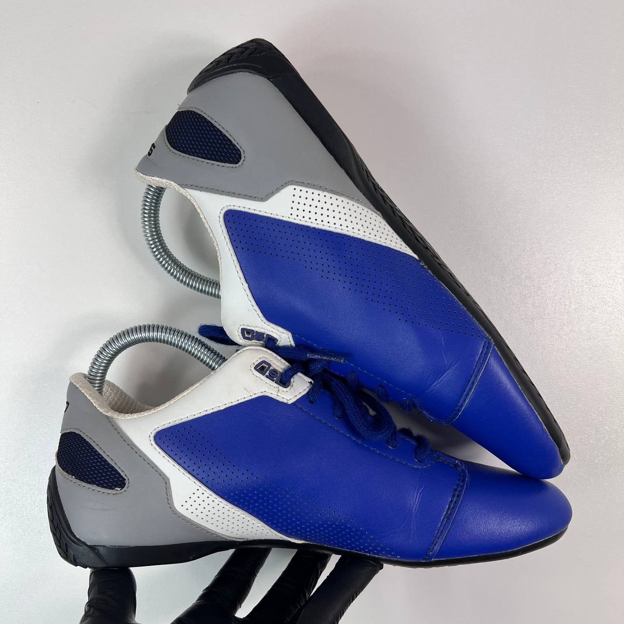 Other Sparco Racing Driving Shoes Blue Leather Motorsport EU 40 Size US 7 / EU 40 - 6 Thumbnail