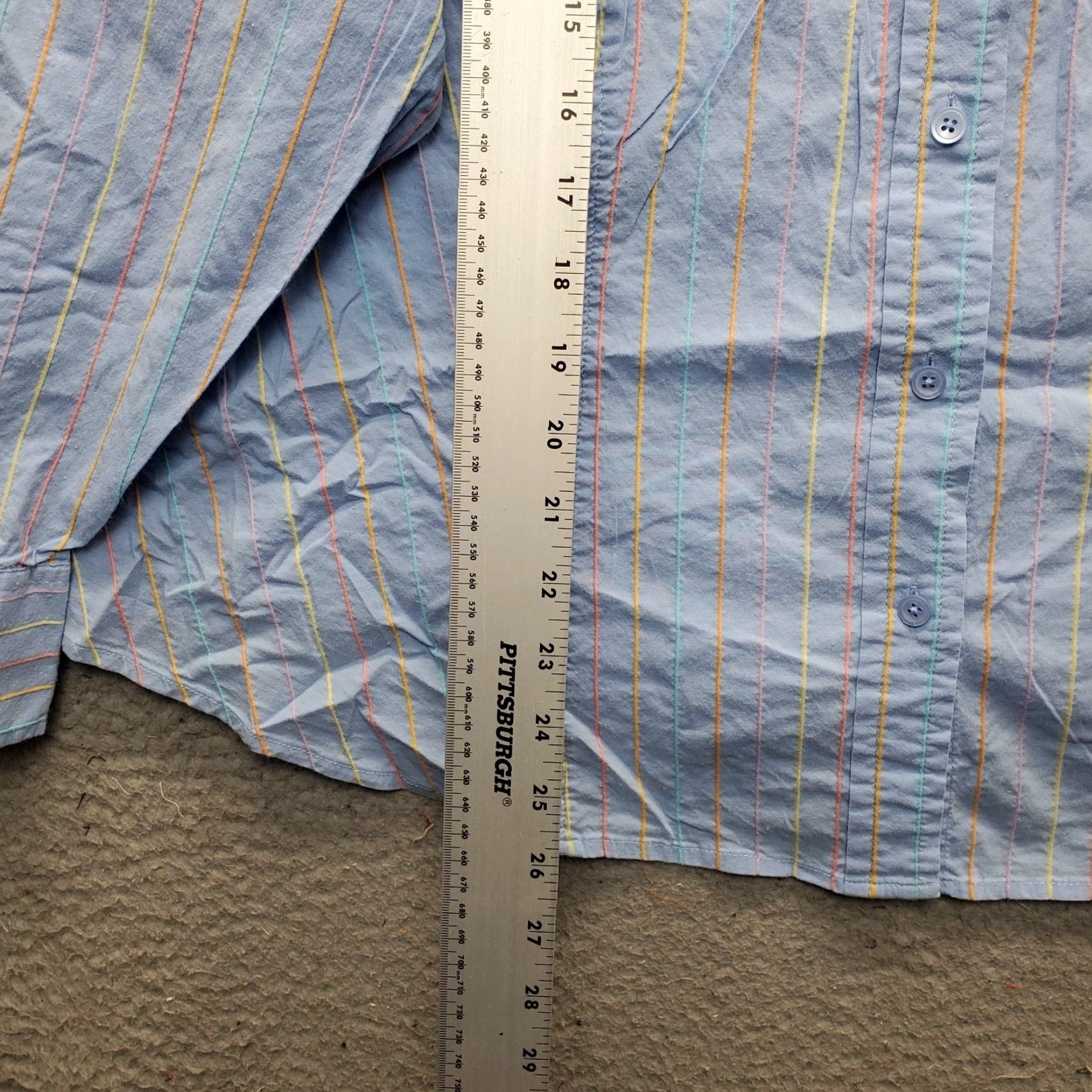 Talbots VINTAGE Talbots Shirt Womens 2X Striped Long Sleeve Button-Up EUC Size XXL / US 16-18 / IT 52-54 - 3 Thumbnail