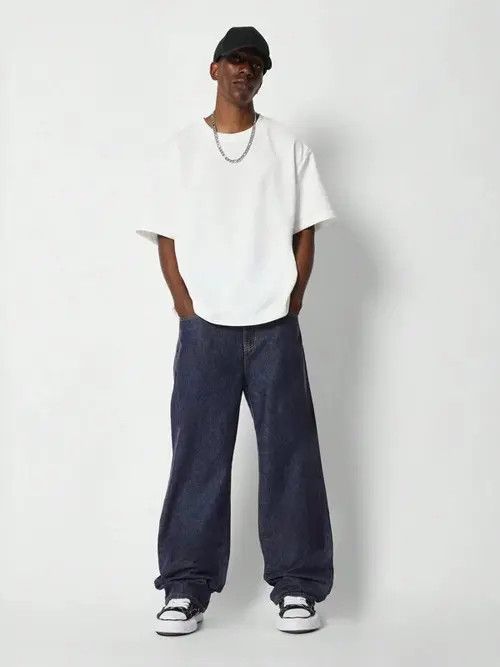 Jean GRafitti Vintage DRIP 90s Jeans Denim Size US 35 - 2 Thumbnail