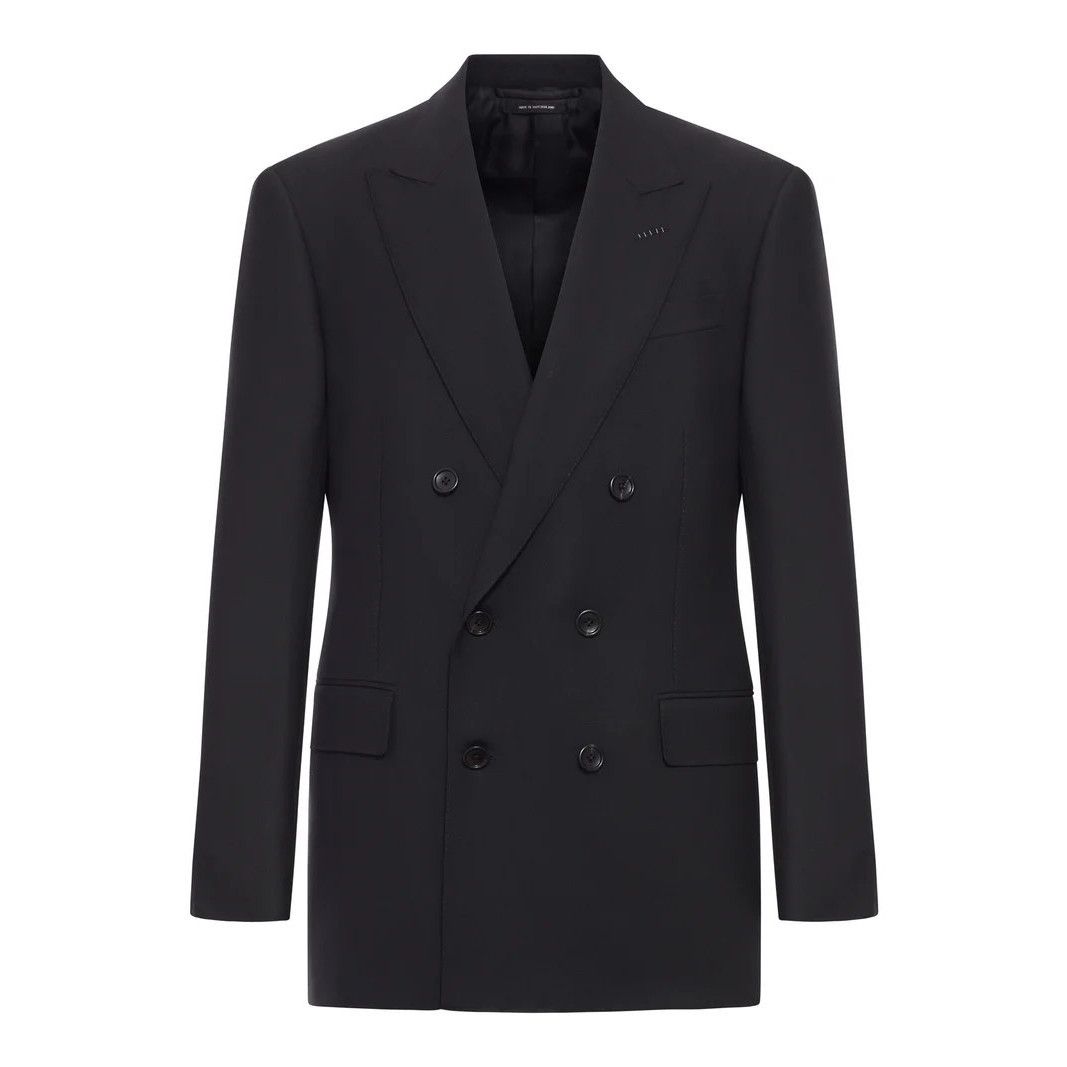Tom Ford TOM FORD Black Double Breasted Twill Jacket New & Authentic Size US L / EU 52-54 / 3 - 1 Thumbnail