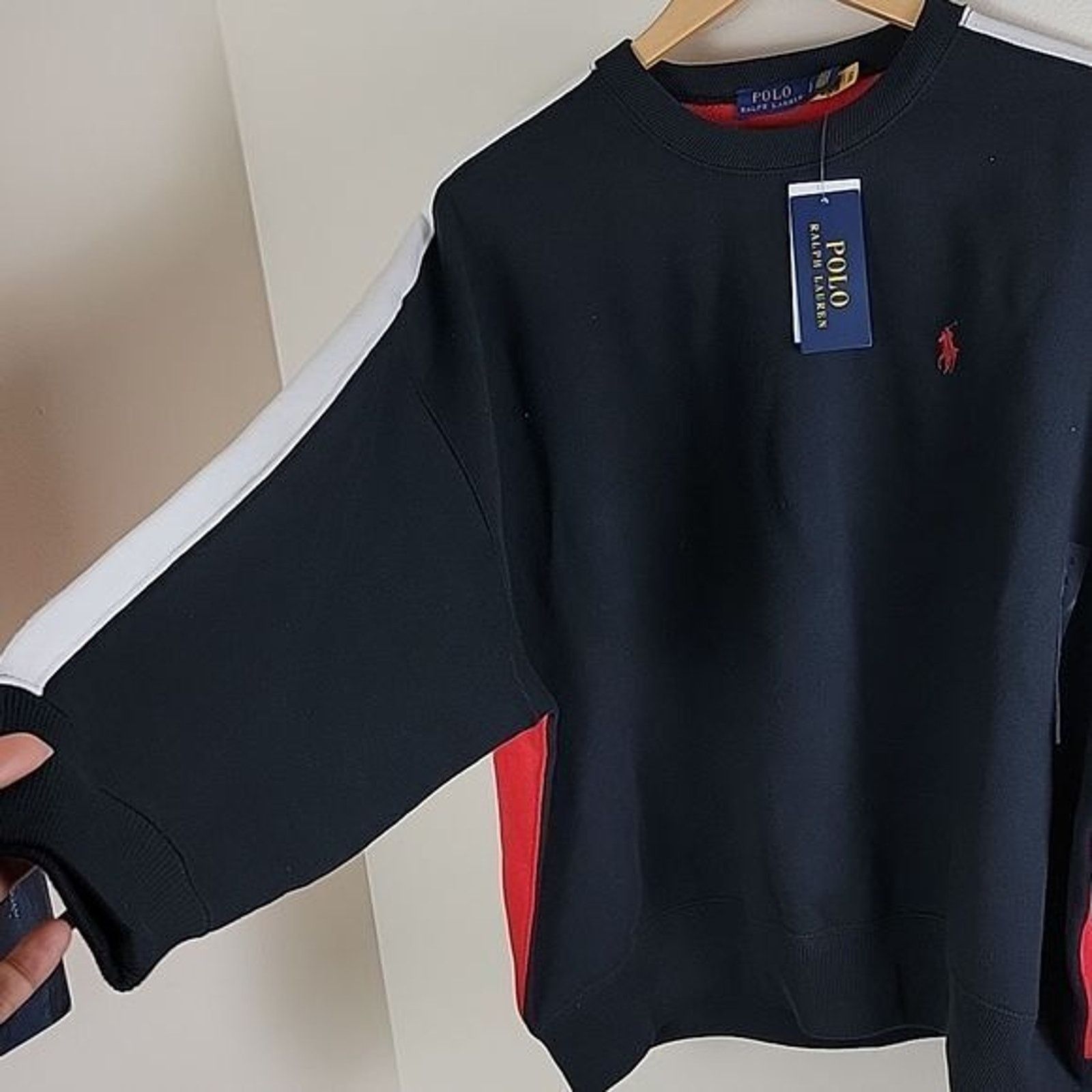 Polo Ralph Lauren Polo Ralph Lauren Womens Colorblock Fleece Sweatshirt Size M / US 6-8 / IT 42-44 - 10 Thumbnail
