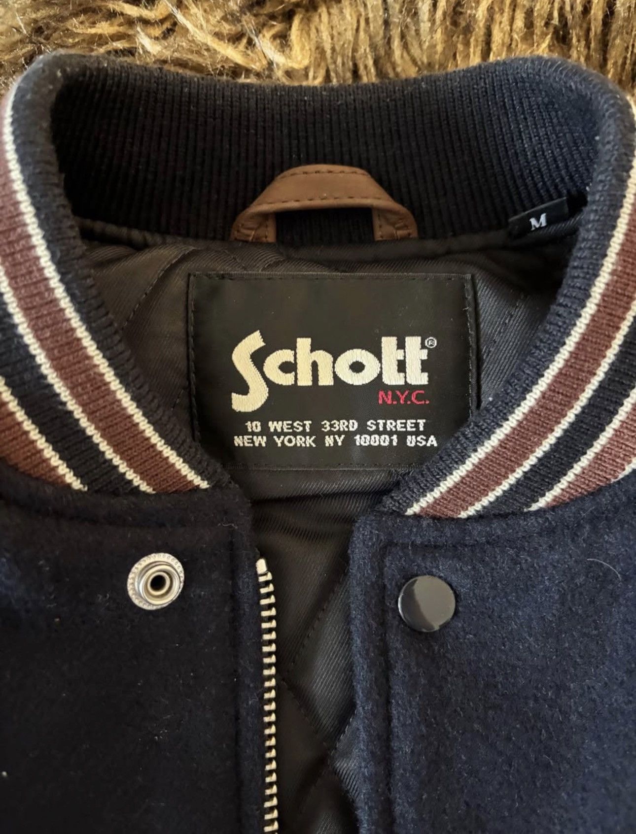 Schott Schott "NYC Champions 19-19" Heritage Varsity Jacket Size US M / EU 48-50 / 2 - 2 Thumbnail