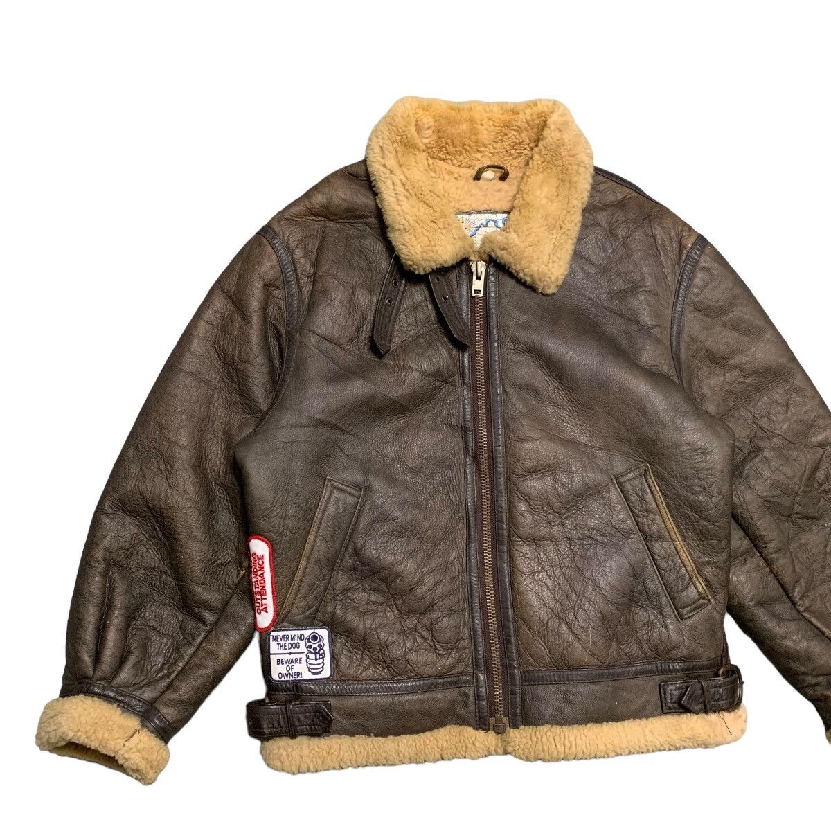Japanese Brand Terra Australis Shearling B3 Jacket Size US M / EU 48-50 / 2 - 2 Thumbnail