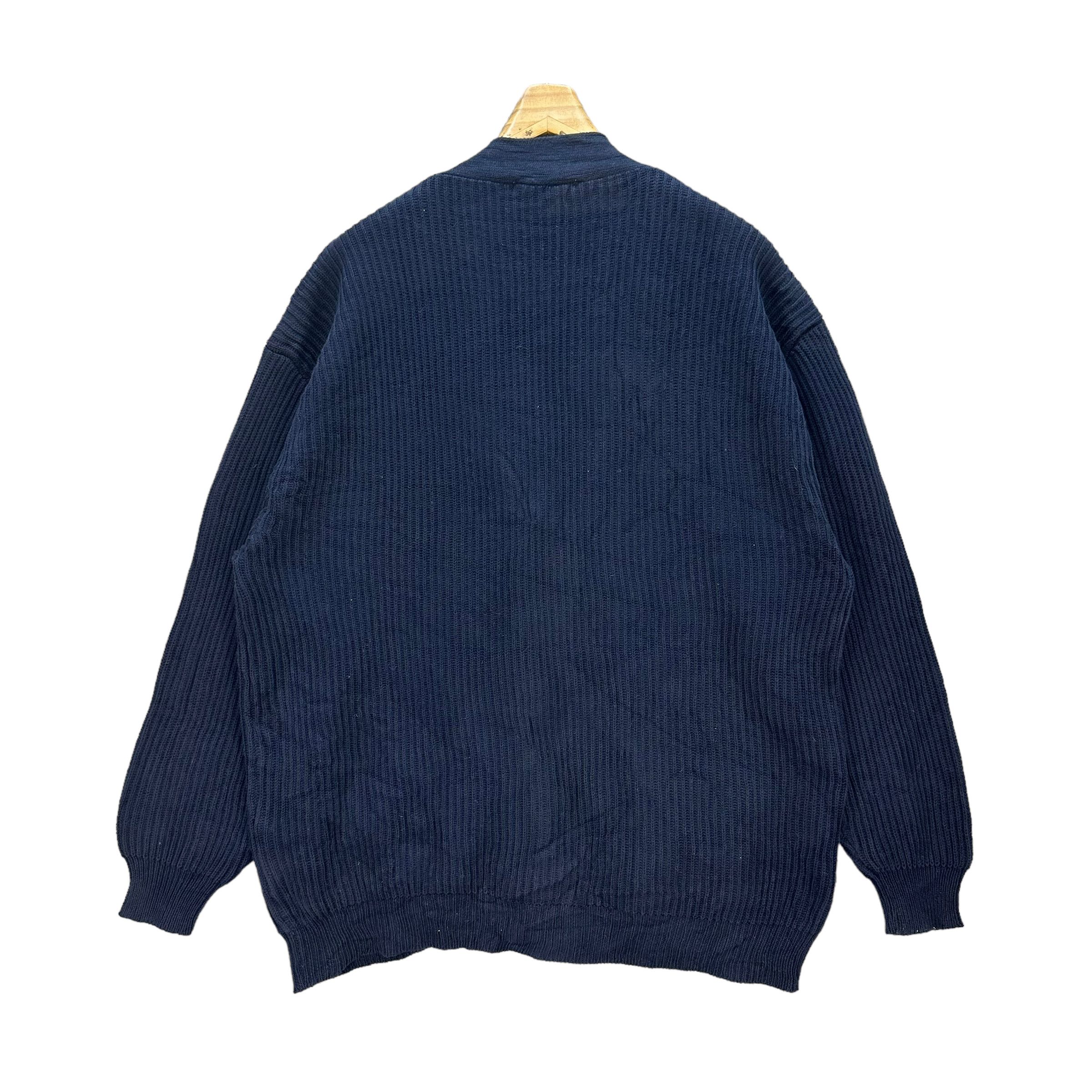 Japanese Brand P.P.C AG LOGO KNITTED CARDIGAN #8616-017 Size US L / EU 52-54 / 3 - 9 Thumbnail
