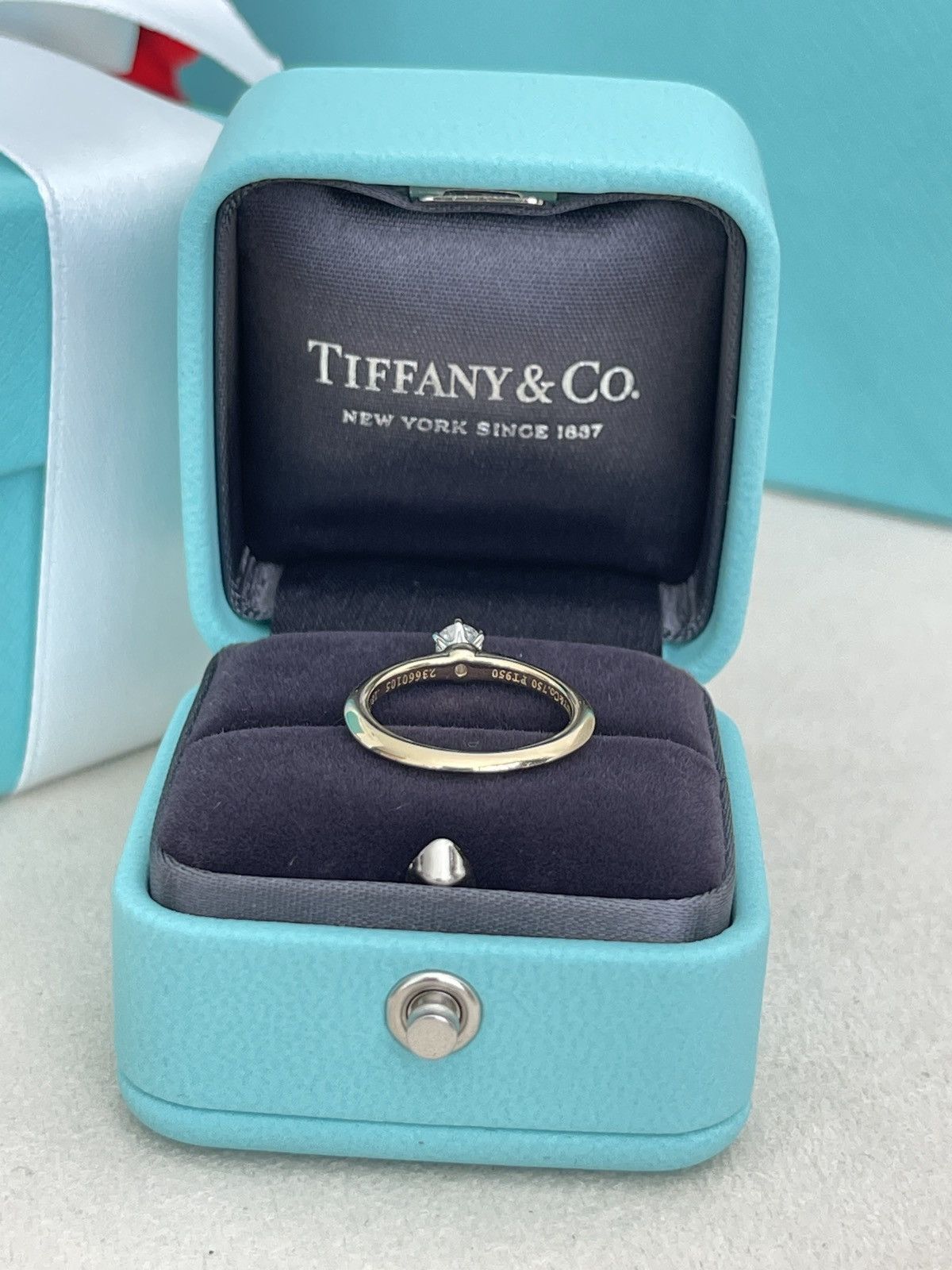 Tiffany & Co. Tiffany & Co. Solitaire YG Diamond Ring .18ct sz 4.5 Size ONE SIZE - 21 Thumbnail