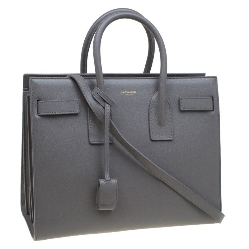 Saint Laurent Paris o1b1hav110924 Size: OS / Sac De Jour Leather Bag Storm Grey Size ONE SIZE - 3 Thumbnail