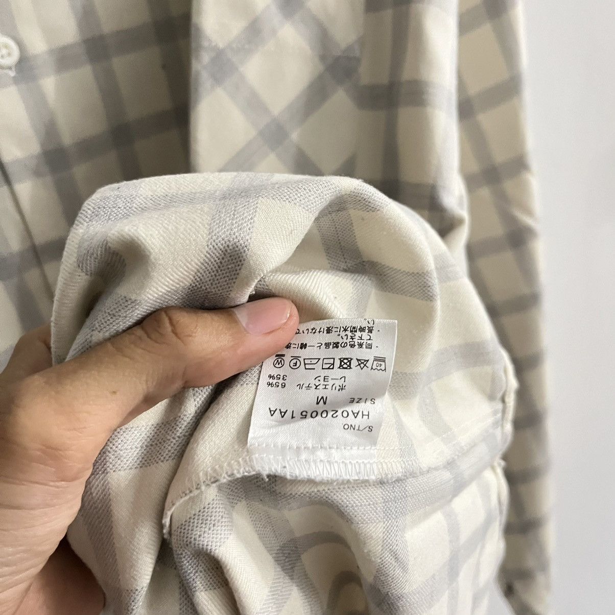 Japanese Brand Hare - Plaid Oversized Longsleeve Shirt Size US M / EU 48-50 / 2 - 5 Thumbnail