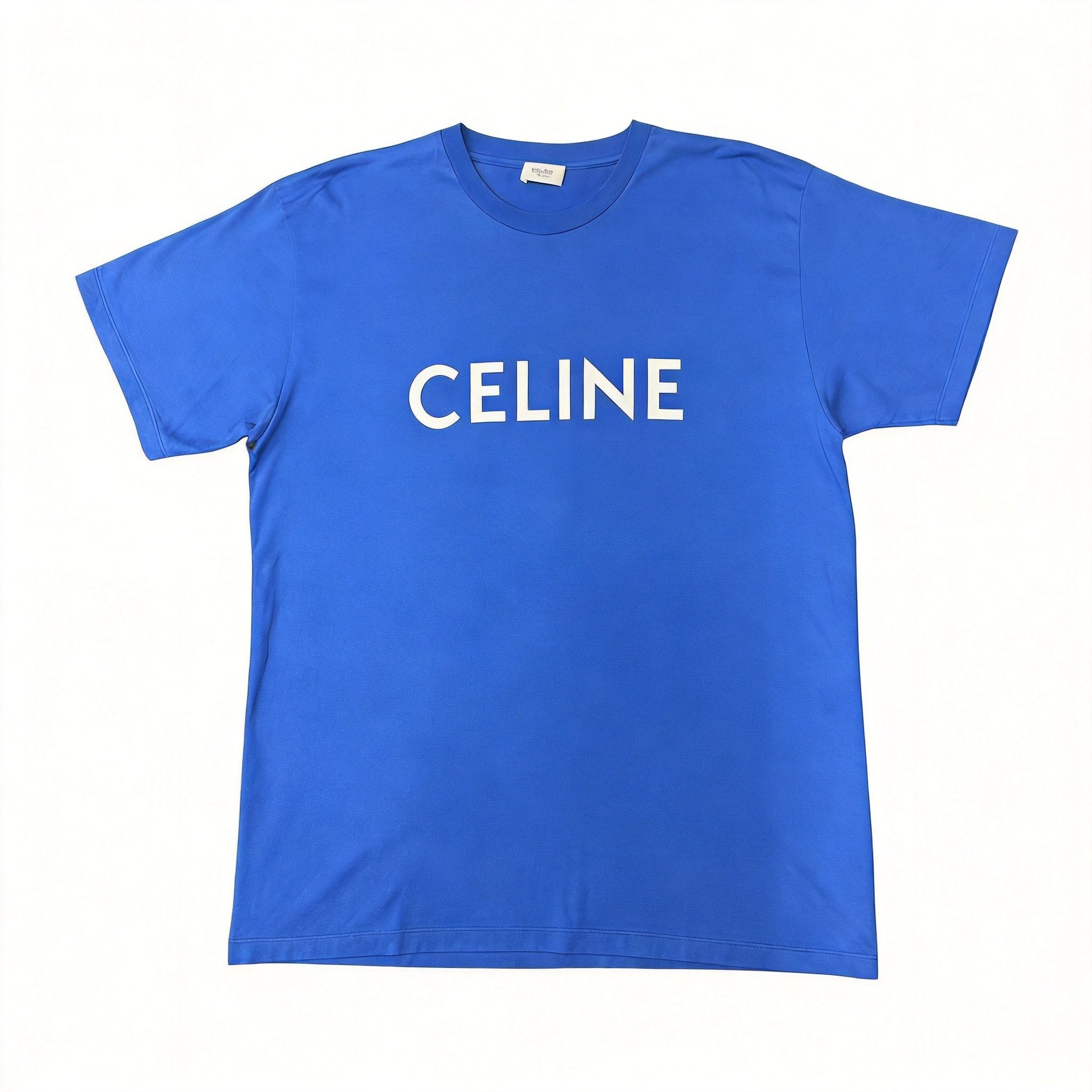 Celine Celine Logo T Shirt light blue | Grailed
