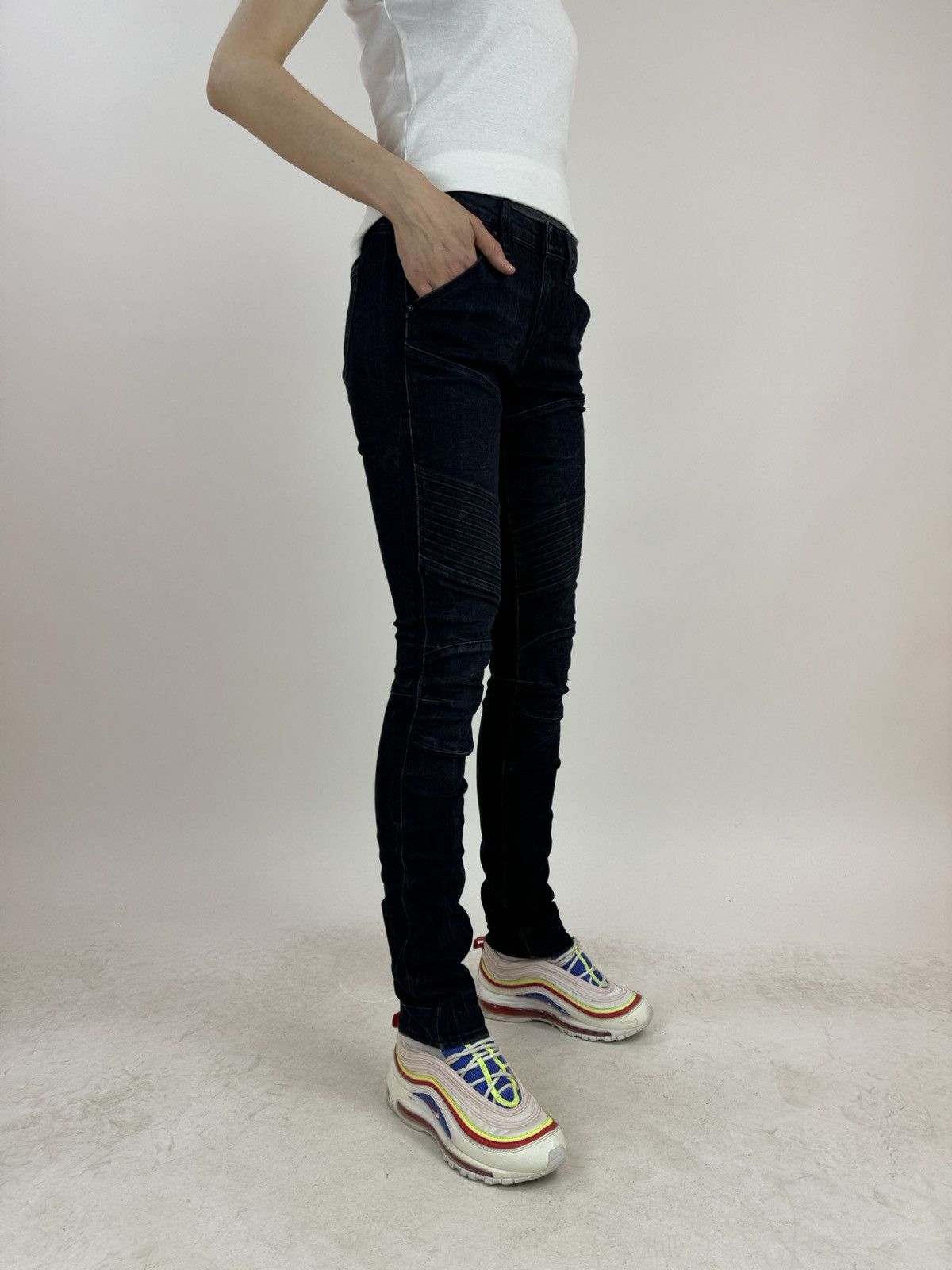G-Star G-star RAW 5620 CUSTOM MID SKINNY Biker Womens Jeans 27/32 Size 27" / US 4 / IT 40 - 3 Thumbnail