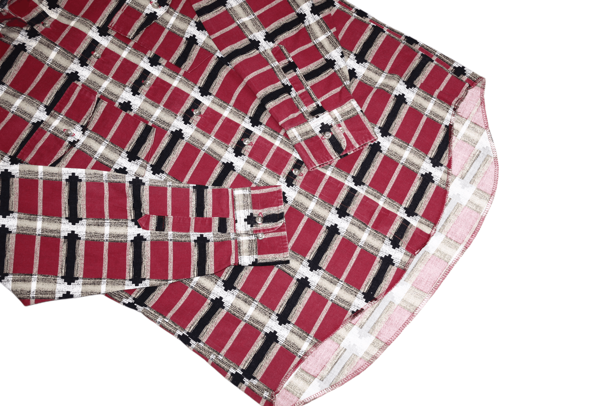 Wrangler VTG Wrangler X-Long Tails Bushpopper Western Shirt Size US L / EU 52-54 / 3 - 7 Thumbnail