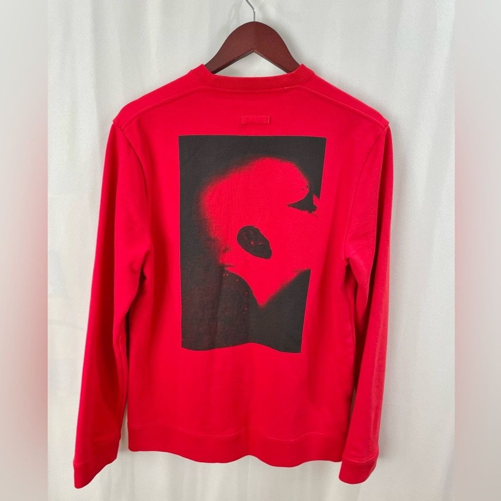Raf Simons Raf Simons Red Graphic Transform Crew Neck Sweat Shirt - S Size US S / EU 44-46 / 1 - 5 Thumbnail