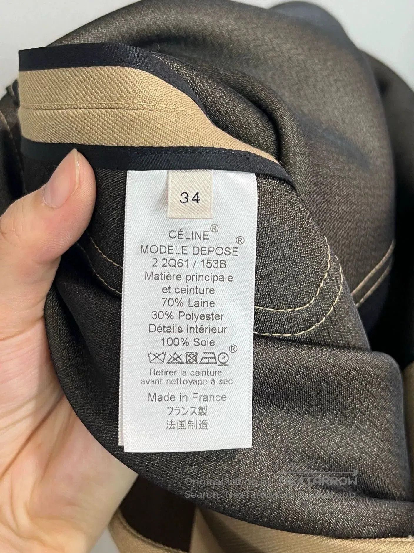 Celine Vintage Celine Skirt. Size 33" - 3 Thumbnail