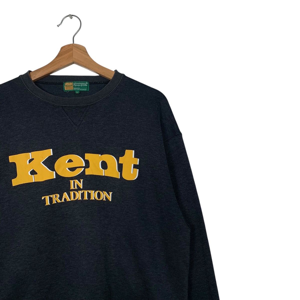 Japanese Brand KENT in Tradition Big Logo Crewneck Sweatshirt #1558-C70 Size US L / EU 52-54 / 3 - 5 Thumbnail