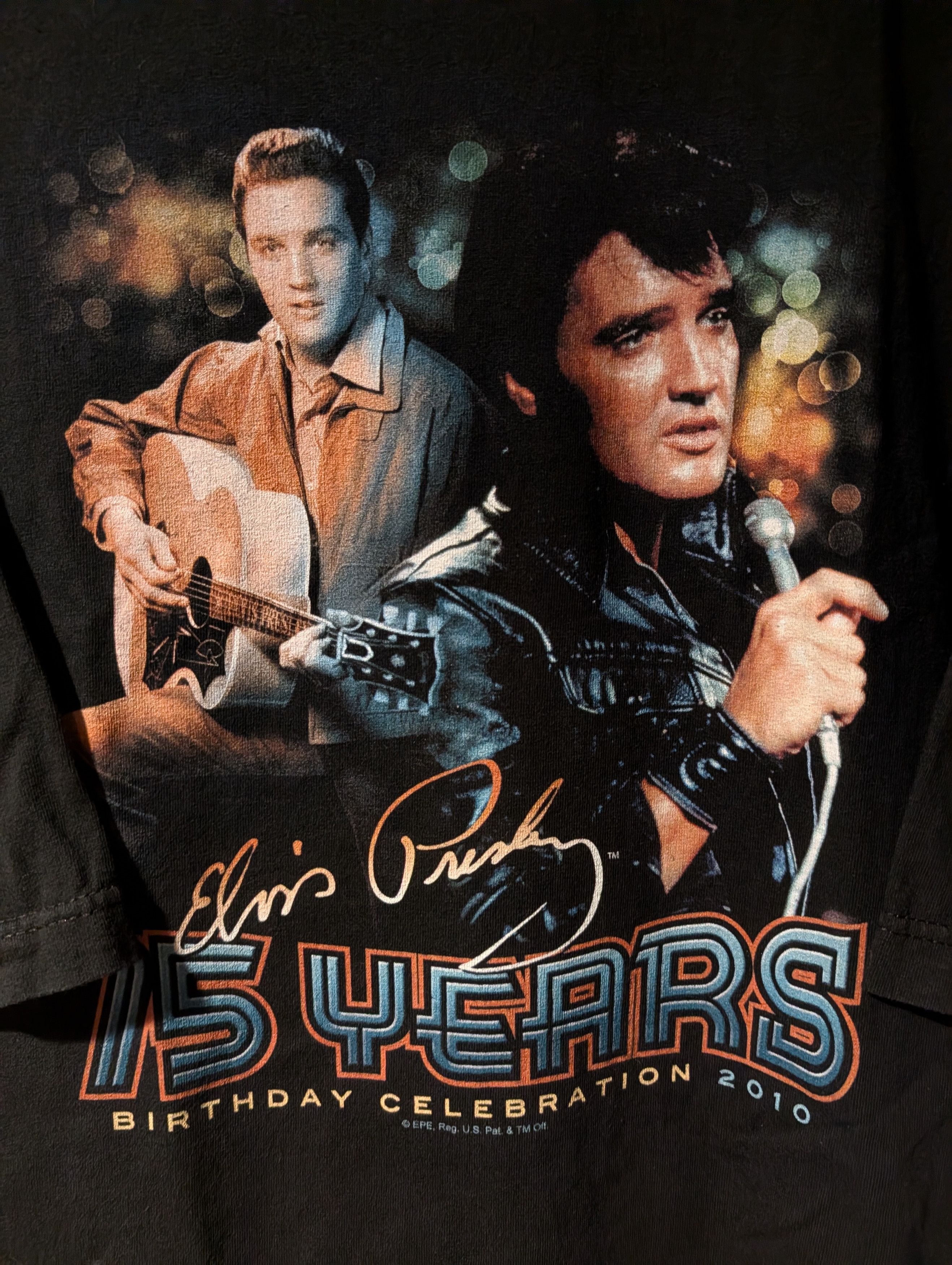 Band Tees Vintage Elvis Presley 75 Years Birthday Celebration T Shirt Size US XXL / EU 58 / 5 - 2 Thumbnail