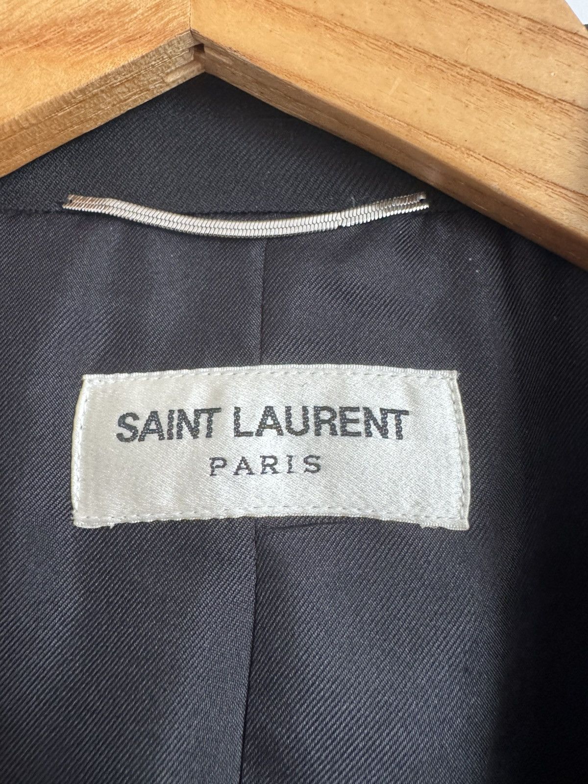 Saint Laurent Paris Hedi Fw15 Peaked Le Smoking blazer Size 48R - 2 Thumbnail