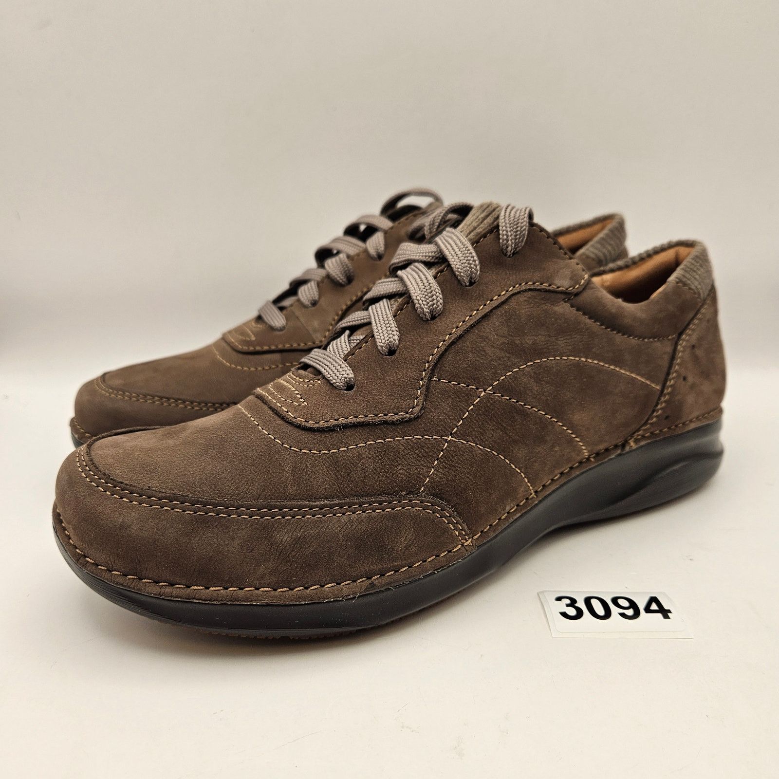Clarks CLARKS WOMEN'S 8 BROWN LEATHER COMFORT OXFORD WALKING SHOES Size US 8 / IT 38 - 1 Thumbnail