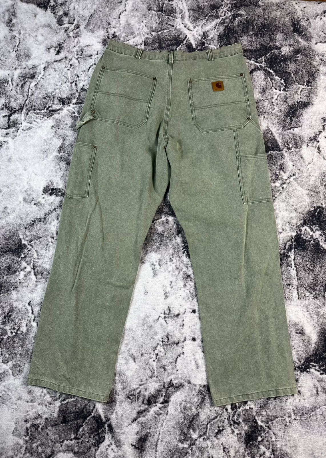 Carhartt Carhartt Green Work Pants Cargo Loose Fit W34 USA Size US 34 / EU 50 - 1 Thumbnail
