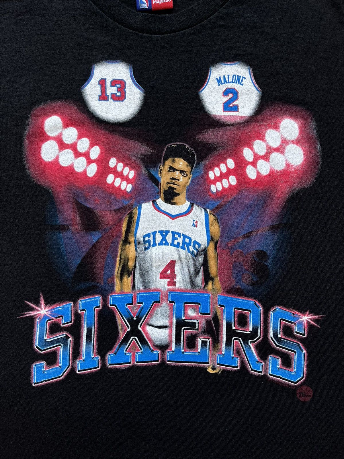 Majestic NBA Majestic Philadelphia 76ers “Sixers” T-Shirt Size US XL / EU 56 / 4 - 3 Thumbnail