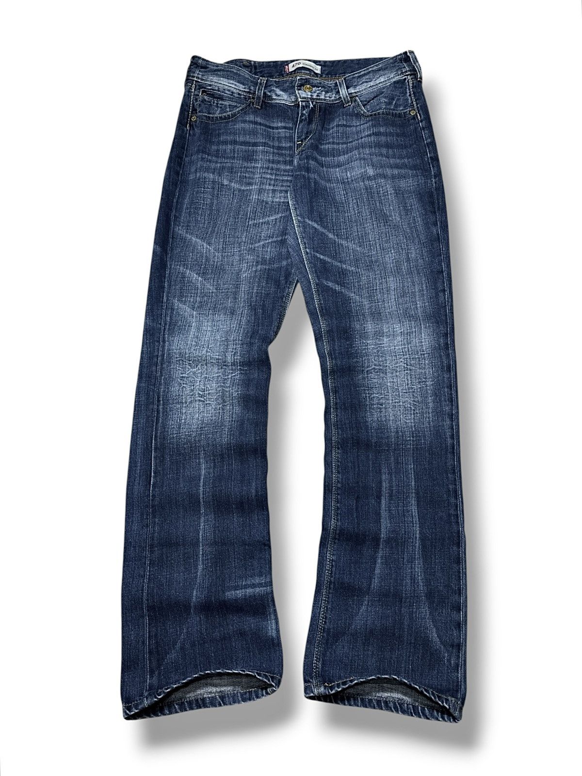 Levi's Levi's Vintage Straight Fit Distressed Faded Blue Jeans Size US 31 - 1 Thumbnail
