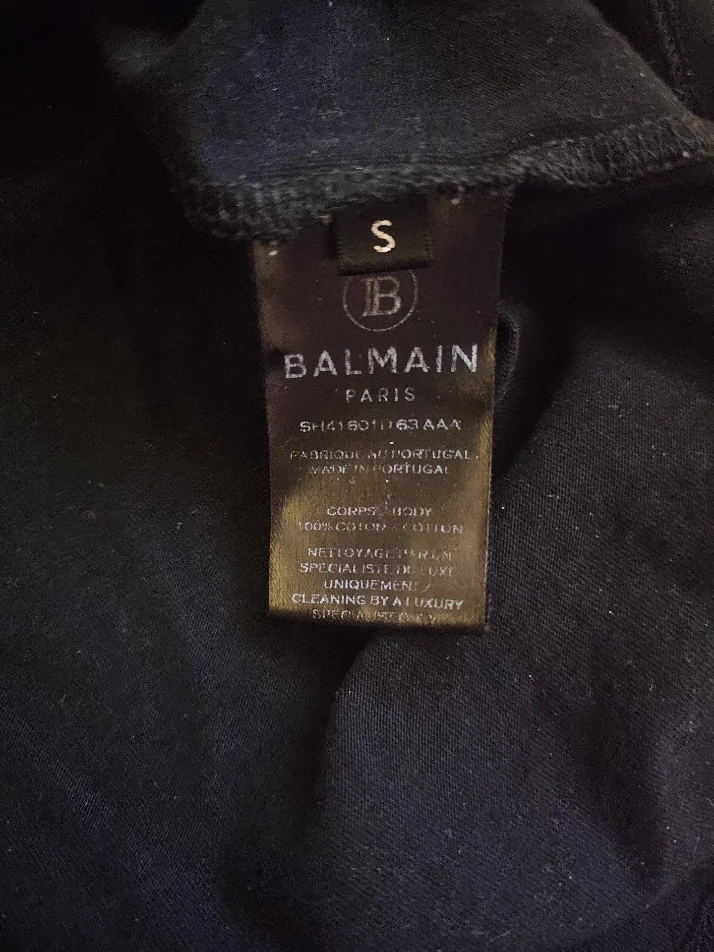 Balmain Balmain Short Sleeve T-Shirt, Q4 Size US S / EU 44-46 / 1 - 5 Thumbnail