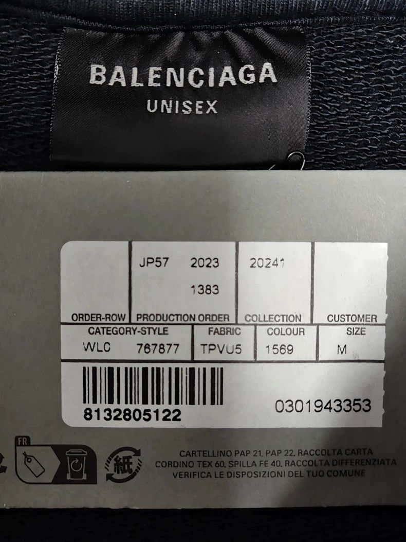 Balenciaga Balenciaga Sunset Tower Totem Old Hooded Sweatshirt Size US M / EU 48-50 / 2 - 5 Thumbnail