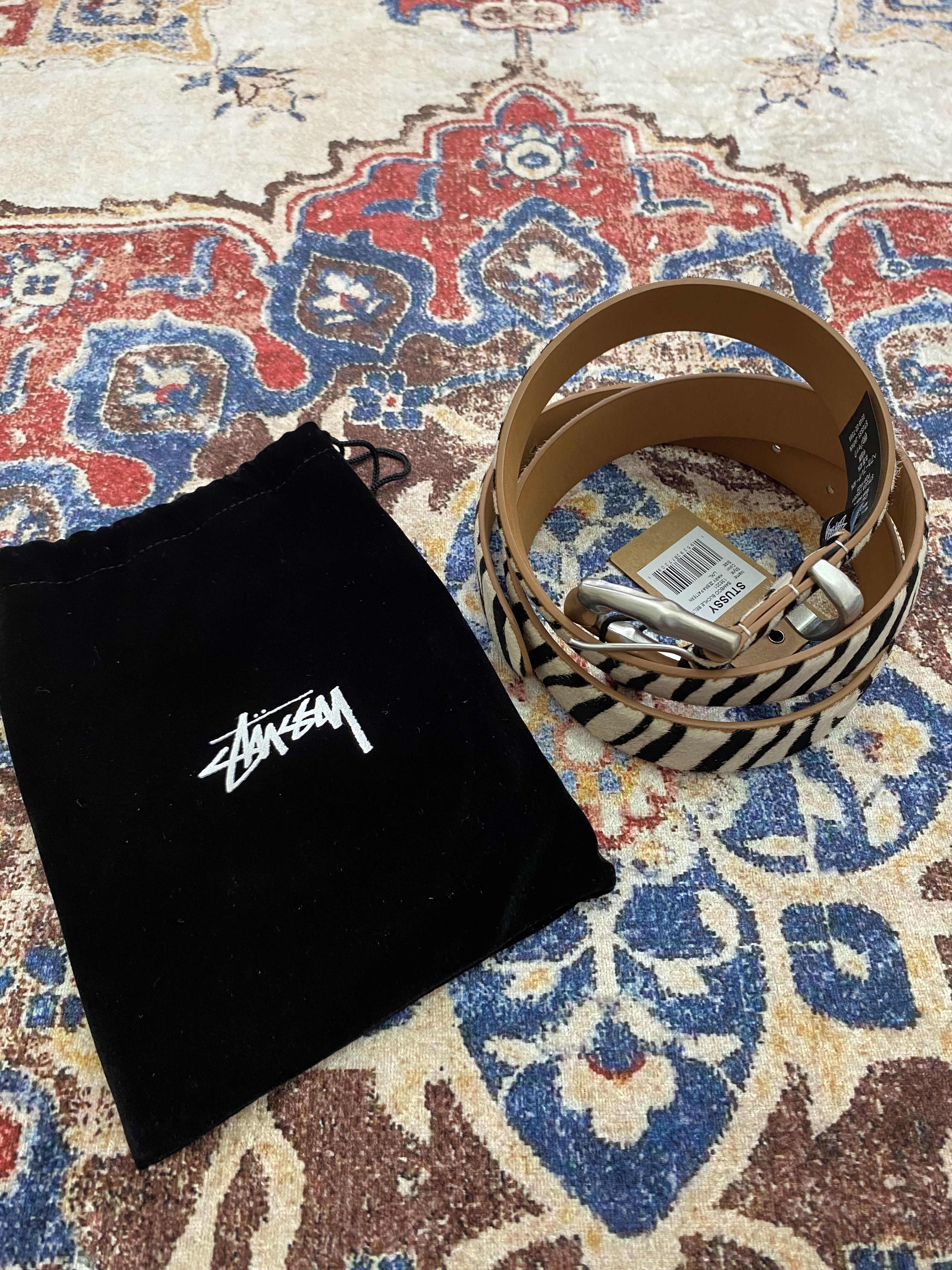 Stussy Stussy Bamboo Buckle Belt Zebra Pattern Size ONE SIZE - 3 Thumbnail