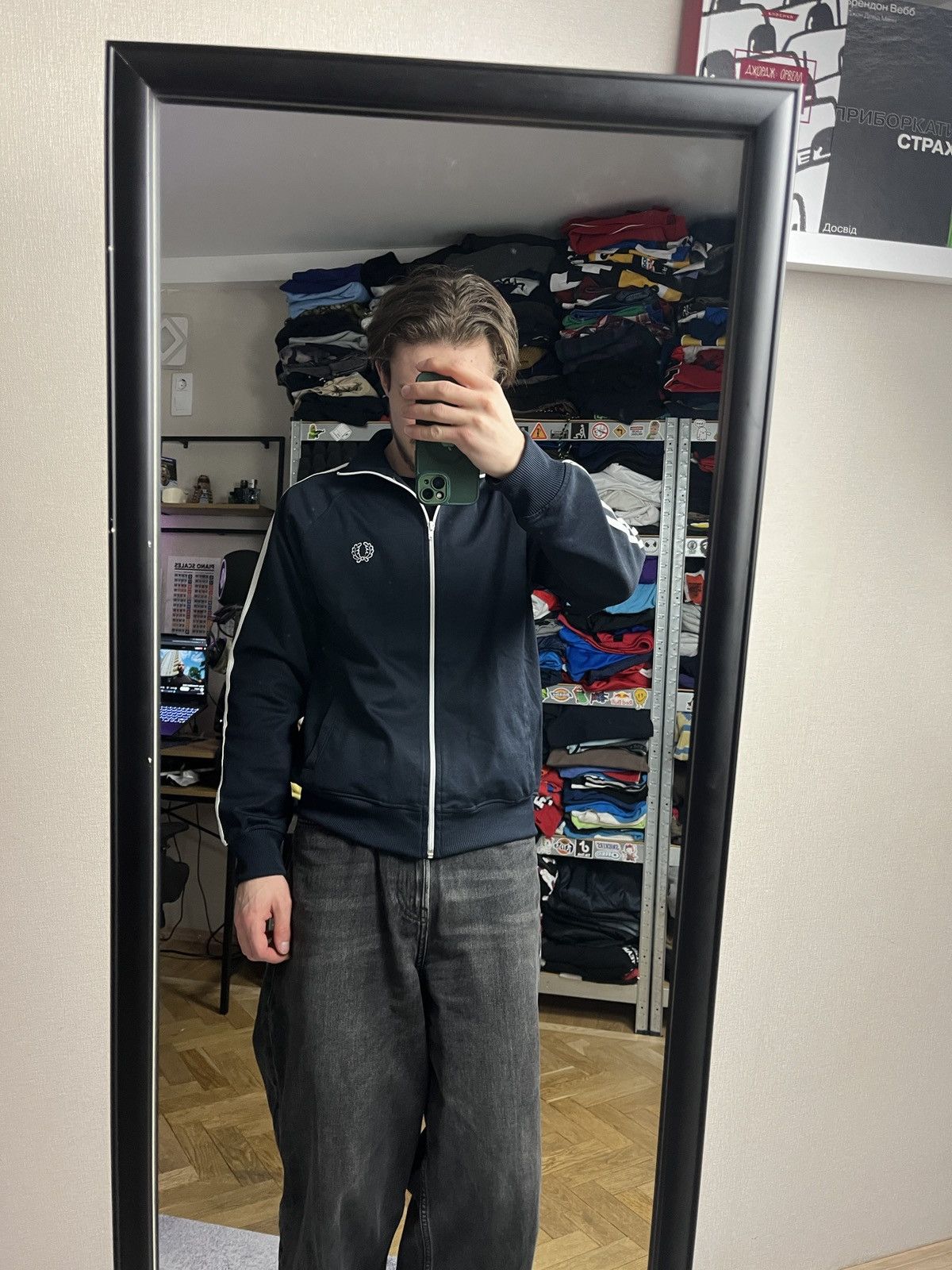 Fred Perry Vintage Fred Perry Track Jacket Sweater Striped Logo Y2k Size US M / EU 48-50 / 2 - 2 Thumbnail