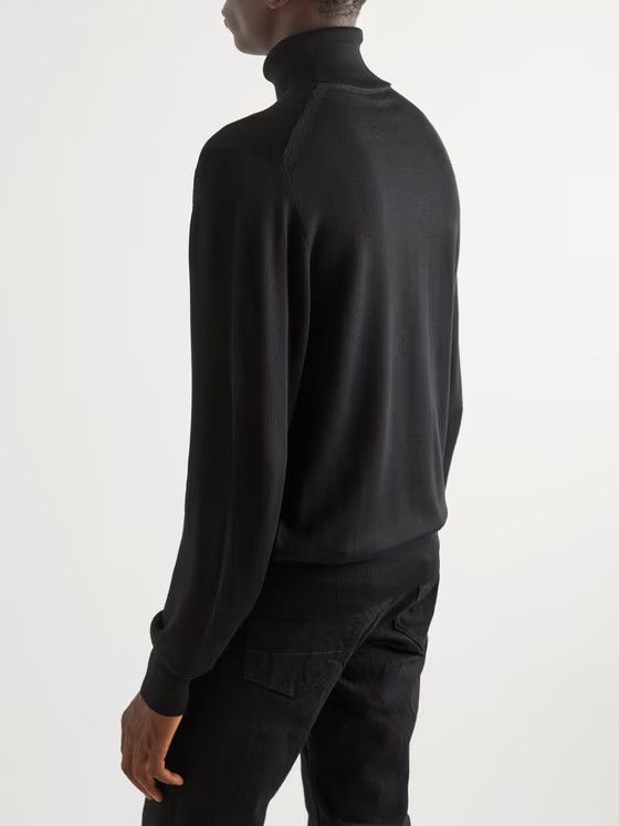 Tom Ford o1w1db10225 TFK120 Roll-neck Sweater in Black Size US M / EU 48-50 / 2 - 5 Thumbnail