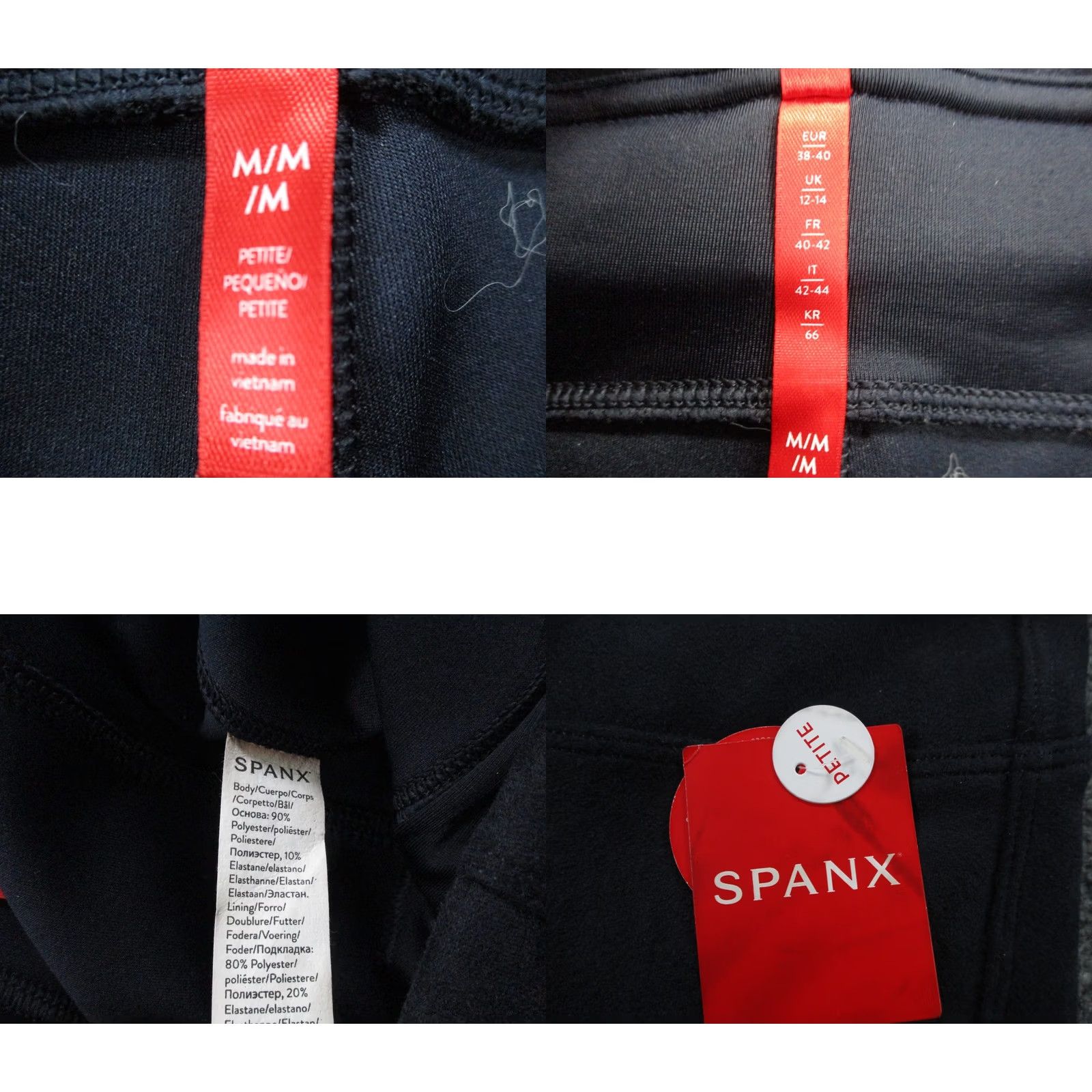 Spanx Spanx Leggings Womens M Petite Navy Blue Faux Suede Athletic Stretch Active NEW Size 32" / US 10 / IT 46 - 8 Thumbnail