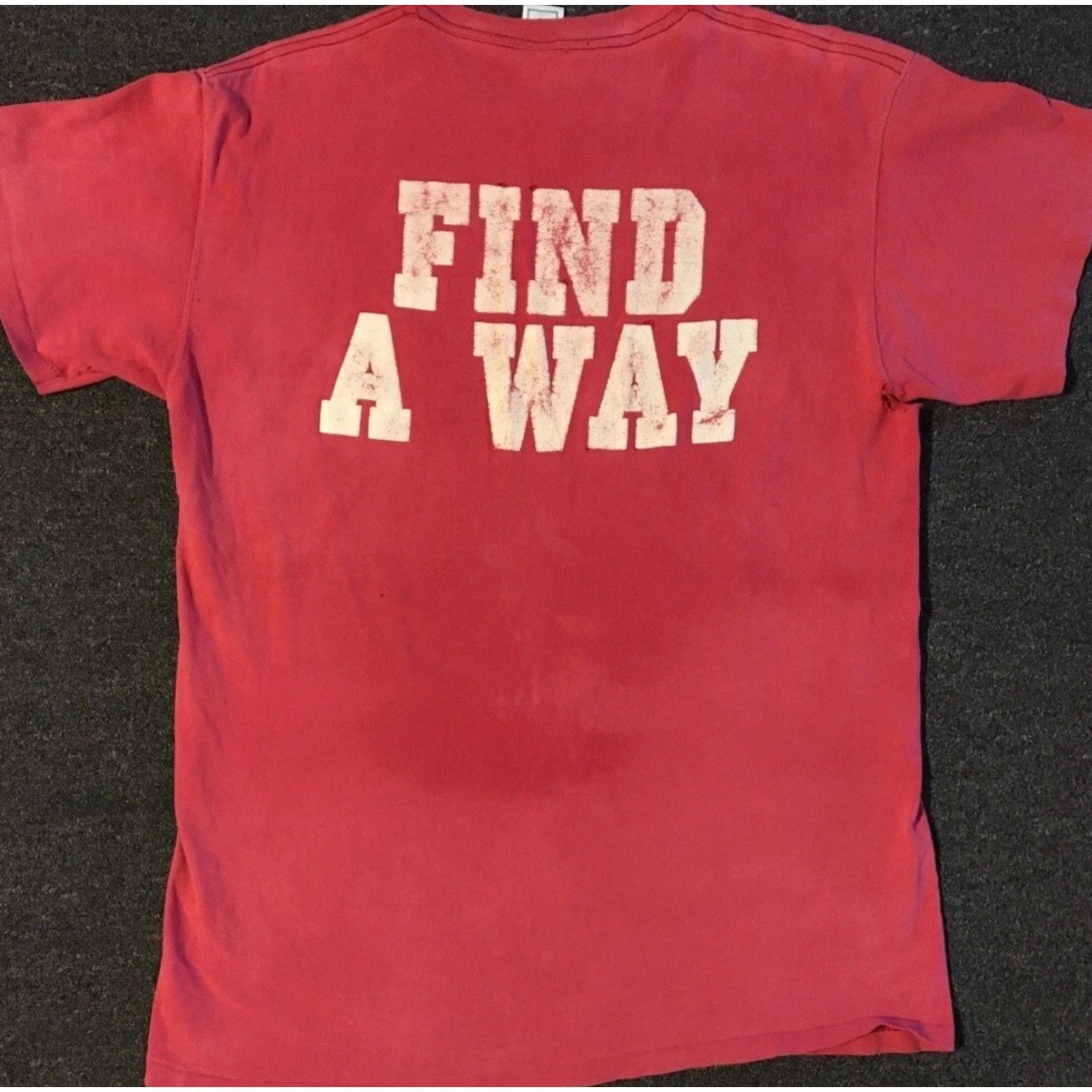 Vintage VINTAGE 90s Thunderbird School Football Thrashed Faded Distressed Shirt XL Red Single Stitch Graphic Tee Men Size US XL / EU 56 / 4 - 2 Thumbnail